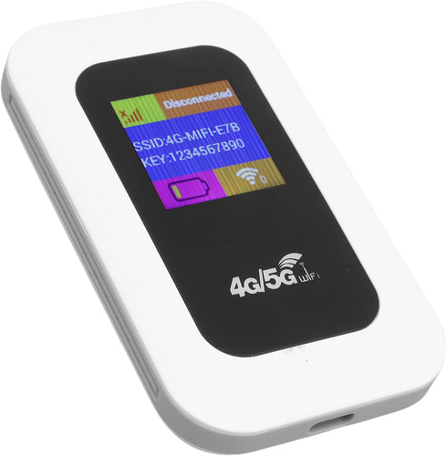 Tomantery Portable 4G 5G WiFi Mobile Hotspot, Pocket Device with 2100 Mah Battery