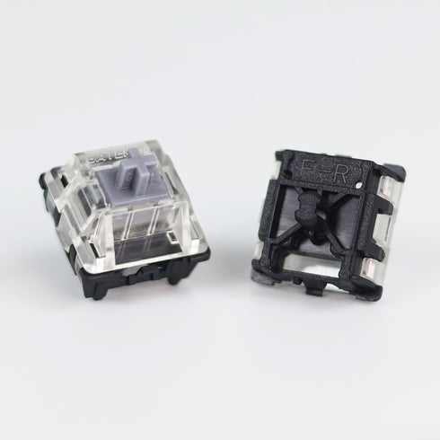 GATERON KS-15 Optical Silver Keyboard Switches, 45gf RGB LED Infrared Path Linear Key Switches (35PCS)