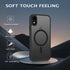 Telaso iPhone XR Case - Shockproof, Anti-Scratch, Matte Black, Full Body Protection, Compatible with MagSafe Charging.