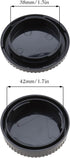 eMagTech 2 Sets Front Body Cap & Rear Lens Cap Cover Kit for Fuji X Mount DSLR Camera X-T4 X-T3 X-T2 X-T1 X-T30 X-T20