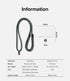 Ringke Holder Link Clear, Strap + Phone Tether Tab, Phone Lanyard for Universal Cell Phone, Crossbody Phone Strap