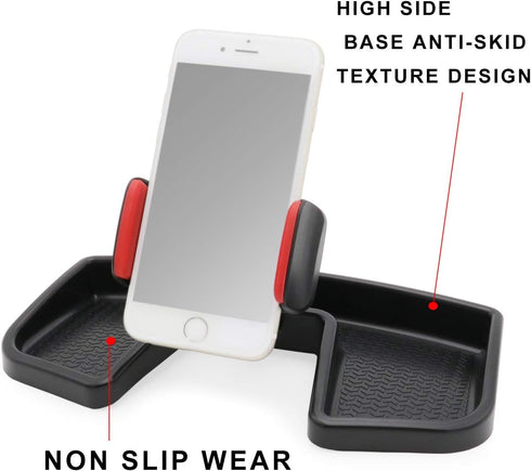 Camoo for Jeep Renegade Phone & GPS Holder, 360 Degree Rotation, Fits 2015-2025 Models