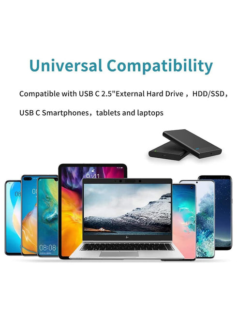 CableCreation [2-Pack Short USB to USB C Cable 1.6FT, USB C Data Transfer Cable 3.2 Gen2 10Gbps USB A to C Data Cable,