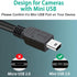 10FT USB Camera Cable for Canon Rebel/PowerShot/EOS/DSLR/ELPH Digital Cameras, Transfer Wire Data Cable