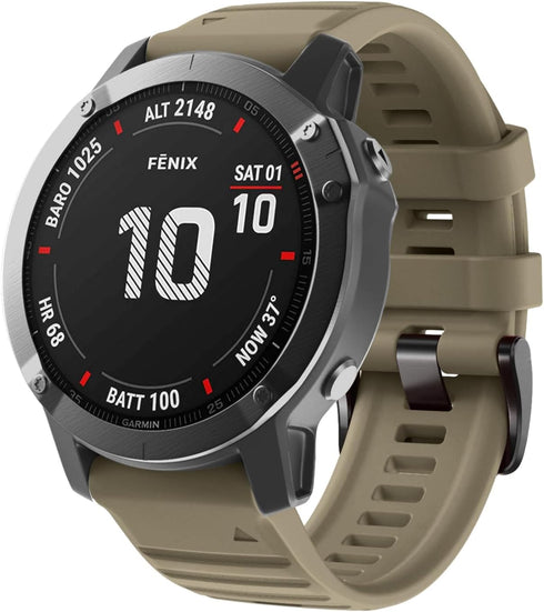 ANCOOL Compatible with Fenix 6 Bands, 22MM Easy-fit Soft Silicone Replacement for Fenix 7/6 Pro/5 Series