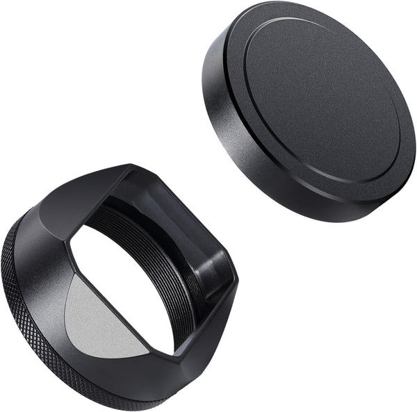 Metal Square Lens Hood (with Cover) with 49mm UV Filter Adapter Ring