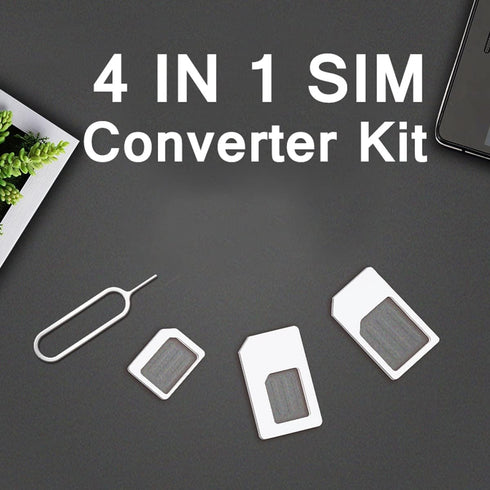 VBOTCOR 4 1 Devices-10pcs in Nano SIM Card Adapter Converter Kit Nano to Micro, Nano to Regular, Micro to Regular