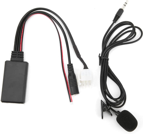 DC 12V Car Audio Cable AUX Bluetooth 5.0 Adapter, Auto Audio Adapter Replacement for Honda Goldwing GL1800 by Tefola