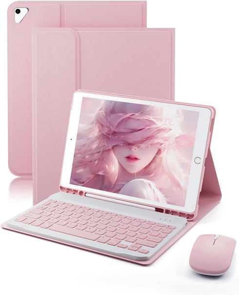 TUNKARMOR Keyboard Case for iPad 9.7 inch 6th/5th Generation, 2018/2017 Model, iPad Air