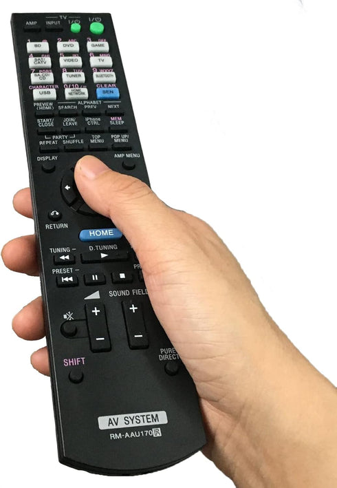 Compatible Remote Control for Sony STR-DN840, STR-DH740, RMAAU170, RMAAU168, 149205111, 149204911 AV Receiver