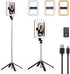 M MYBAT PRO 8" LED Selfie Light with Stand, Dimmable LED Light for Makeup/Live Stream, Tripod, Phone Holder & Wireless
