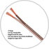 InstallGear 30ft 12 Gauge Speaker Wire, Brown 12 AWG, Oxygen-Free Copper, Soft Touch Cable