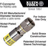 Klein Tools VDV812-606 F-Connector for RG6/6Q Coaxial Cable, Universal Compression Connectors, Male, Professional Grade, 10-Pack by Klein Tools