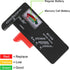 4 Pack Battery Tester, Universal Battery Checker for AAA AA C D 9V 1.5V Button Cell Household Batteries
