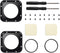 ParaPace (2 Pack) Lens Replacement Kit for GoPro Hero 5/4 Session Protective Repair Parts (Black)