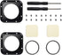 ParaPace (2 Pack) Lens Replacement Kit for GoPro Hero 5/4 Session Protective Repair Parts (Black)