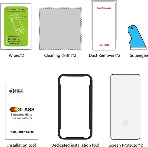 AACL 2 Pack Screen Protector for Samsung Galaxy Note 10 Plus, 6.8" Curved Tempered Glass, Ultrasonic Fingerprint