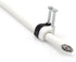 THE CIMPLE CO - Single Coaxial Cable Clips, White, 1/4 in (6 mm) Nail Clip, 100 Pieces per Bag, Cat6, Electrical Wire