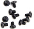 AUEAR 10 Pack Black PCI Slot Cover Hard Steel Filter Blanking Plate with Screws