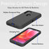 for Motorola Moto G Play 2023 Case, Heavy Duty Defender Shockproof Dustproof Protection 3 in 1 Rugged Cover, Black