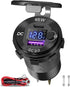 Qidoe 83W 12V USB Power Outlet, 65W PD USB-C Laptop Charger Socket and 18W QC3.0 Car USB Port with Digital Voltmeter