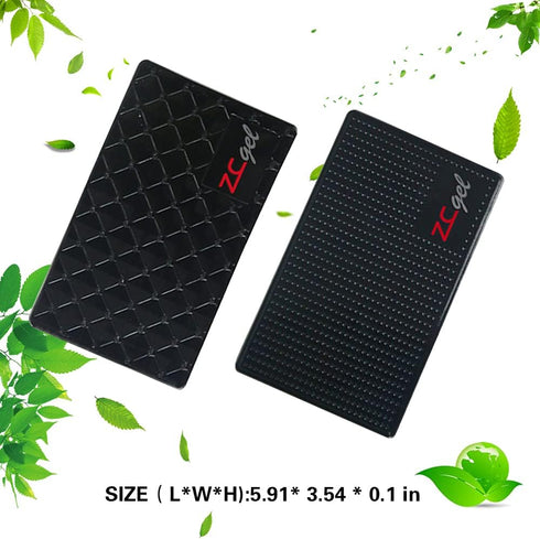 Sticky Dash Pad (4 Pack), Removable and Traceless Car Dashboard Mat with Heat Resistant, Non-Slip Gel Pad (5.9" x 3.5")
