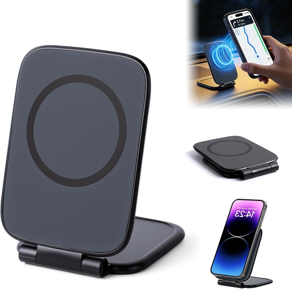 Generic Ultra-Thin Foldable Magnetic Car Phone Mount,Ultrathin Adjustable Magnetic Phone Holde,New Portable Foldable