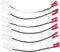 NewYall 6Pcs Dash Tweeter Door Speaker Wire Harness Adapter for Wrangler, Compass, Patriot, Charger, Challenger