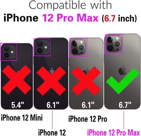 Asuwish Phone Case for iPhone 12 Pro Max Wallet Cover with Screen Protector and Zipper Card Holder Slot Stand Leather Cell Flip iPhone12promax 5G i 12s Plus iPhone12 12pro Promax Women Men Rose Gold
