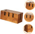 Zerodeko Wooden Cable Management Box, Cord Organizer for Phone Charger, Wire Organizer Container, Desk WiFi Storage Rack