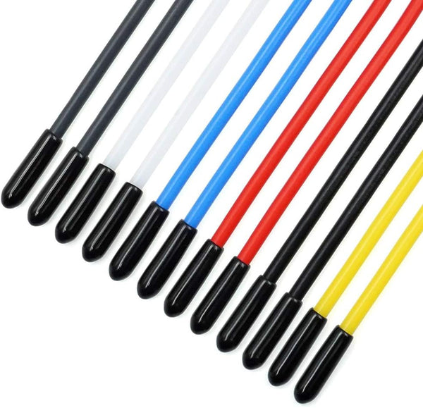 elechawk 12pcs Plastic Protection Antenna Tube with Caps for RC Cars FPV Drone