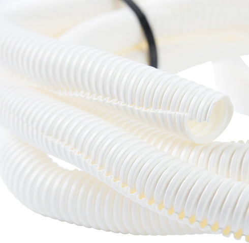 Gardner Bender FLX-3406W Split Flexible Tubing, ¾" x 6', Corrugated Wire Loom, Natural White