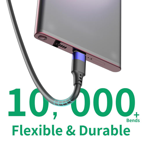 1ft Short USB C Cable for iPhone 15, 10 Pack Bulk USB A to USB C Charger Cord, 12 inch Compatible with Samsung
