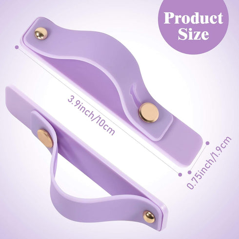Weewooday 15 Pieces Phone Grip Strap, Telescopic Finger Loop Holder for Most Mobile Phones and Tablets (Colorful)