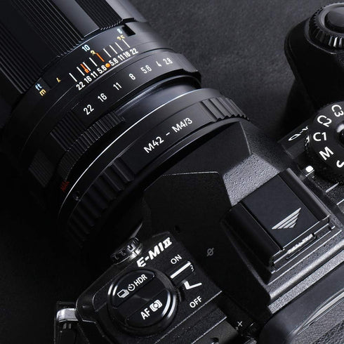 K&F Concept M42 Lens to Micro 4/3 Lens Adapter - Fits Olympus PE, Panasonic Lumix
