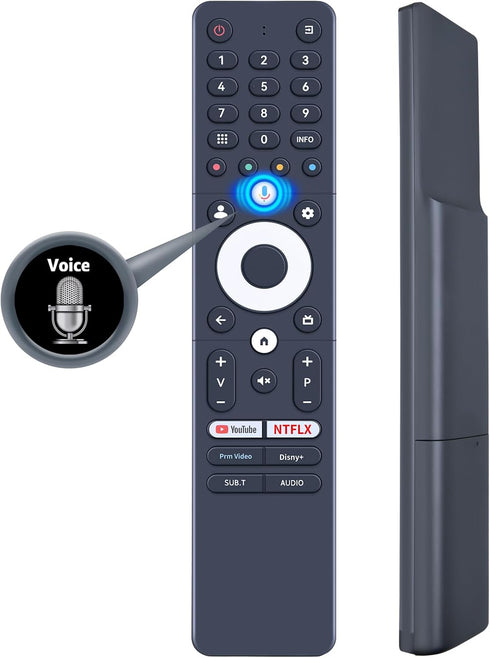 GWVEE Voice SRC-4020-01 Remote Control Replacement for 2025 Vision Caixun Sansui Thomson TV