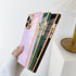 SAKUULO iPhone 13 Pro Case, Green Cute Gold Plating, Soft TPU Shockproof, Full Camera Protection Bumper Cover