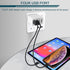 AILKIN USB Charger Cube, 4.8A 4-Port Wall Charger Plug, Charging Station for iPhone 15 14 13 12 11 Pro Max