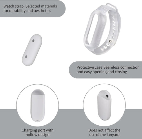 Fukaisu Wristband and Protective Case for NotePin, Adjustable TPU Wristband Durable Wearable Accessory Compatible