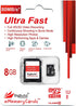8GB Ultra Fast 80MB/s microSDHC Memory Card for Amazon Fire 7, 8 10, Plus, Kids Edition, HD Edition Tablet