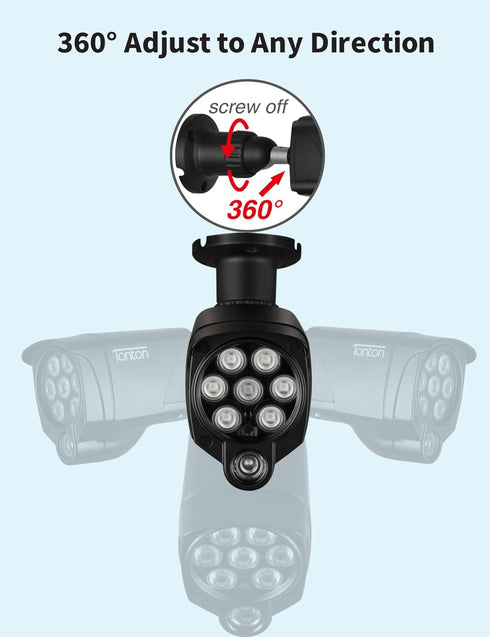 Tonton 2Pack LED IR Illuminator, 90 Degree 100Ft Infrared Flood Light for CCTV Security Cameras, Dome and Bullet