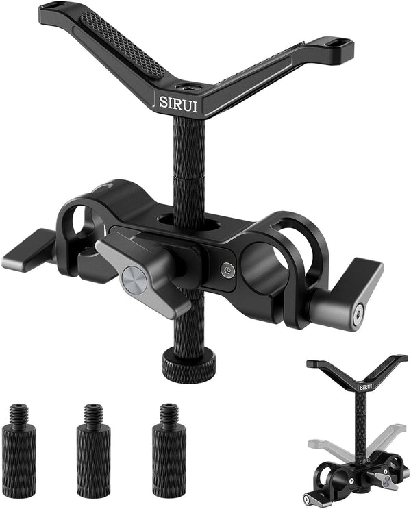 SIRUI Camera Lens Support, Universal 15mm Rail Telephoto Long Lens Support Bracket for DSLR Camera Shoulder Rig