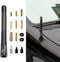 Couslcd Car Short Antenna, 4.7 Inch Carbon Fiber American Flag Aluminum Auto Radio