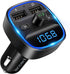 LENCENT FM Transmitter, 2022 Upgraded Bluetooth Wireless Radio Adapter Car Kit with Dual USB Charging