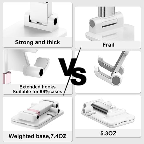 Meizigua 12", Phone Stand for Desk, Cell Phone Holder Adjustable Office Cellphone Stand for Desk Adjustable Tablet