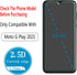 HPTech Screen Protector (2 Pack) Tempered Glass for Motorola Moto G Play (2021), Anti Scratch, Case Friendly, 9H