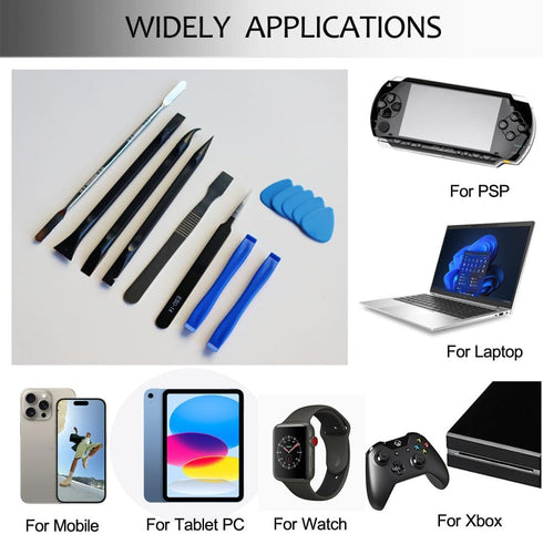 Ewparts Spudger Tool Kit Pry Tools for Electronics Repair, Metal Spudger, Plastic Spudger, Tweezers for Laptop