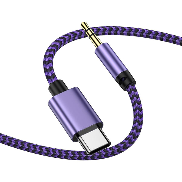 Type C to 3.5mm Samsung Audio Aux Cable 3FT Compatible with Galaxy S24 Ultra, Google 8A 7A 6A 5A, USB C to Aux