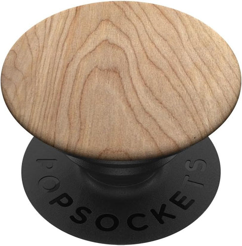 Wood-Look Natural Maple PopSockets PopGrip: Swappable Grip for Phones & Tablets