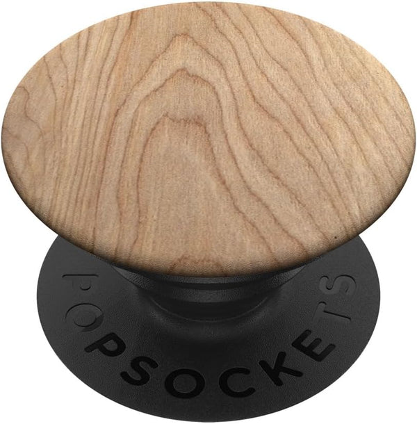 Wood-Look Natural Maple PopSockets PopGrip: Swappable Grip for Phones & Tablets